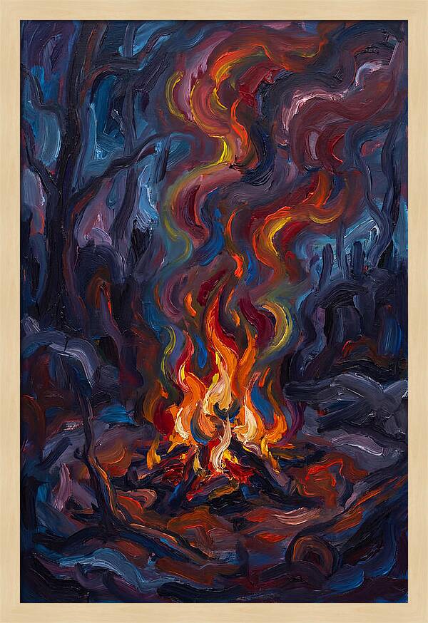 Campfire Dance Of Colors