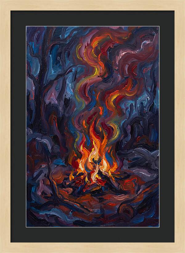 Campfire Dance Of Colors