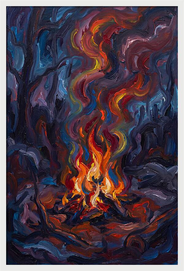 Campfire Dance Of Colors