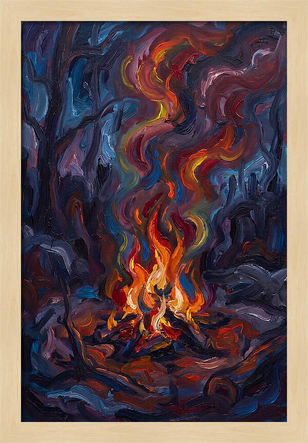 Campfire Dance Of Colors