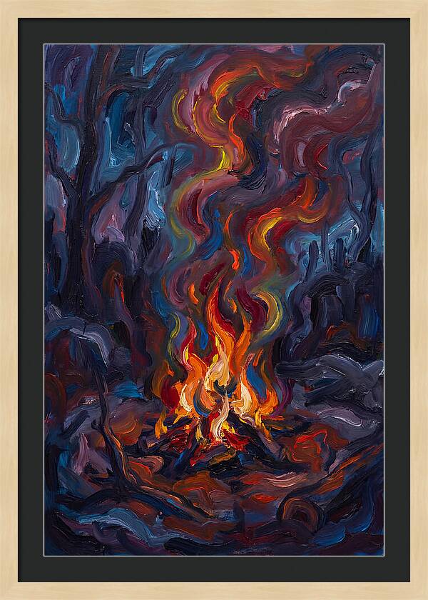 Campfire Dance Of Colors