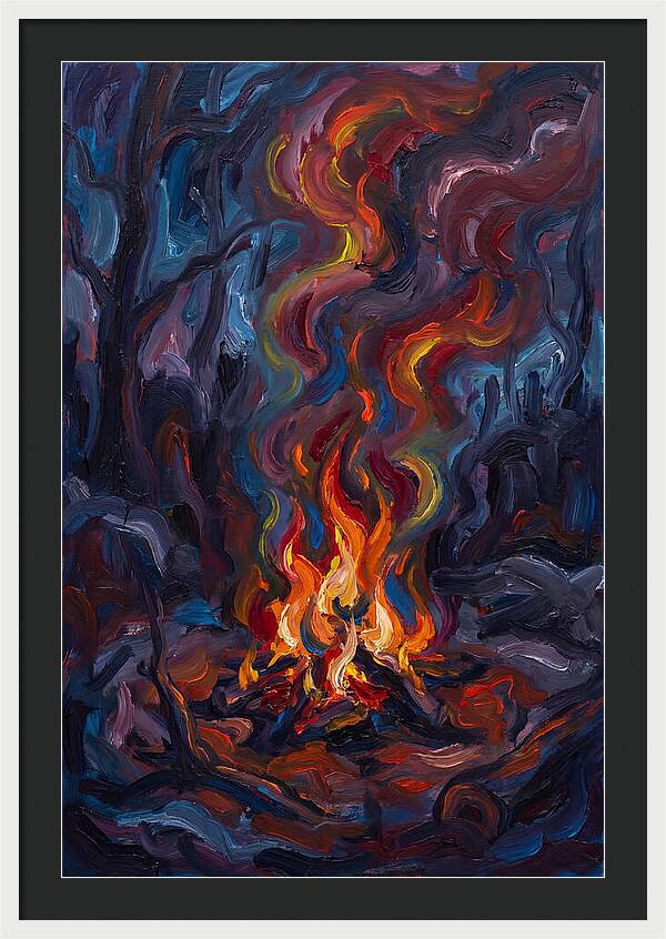 Campfire Dance Of Colors