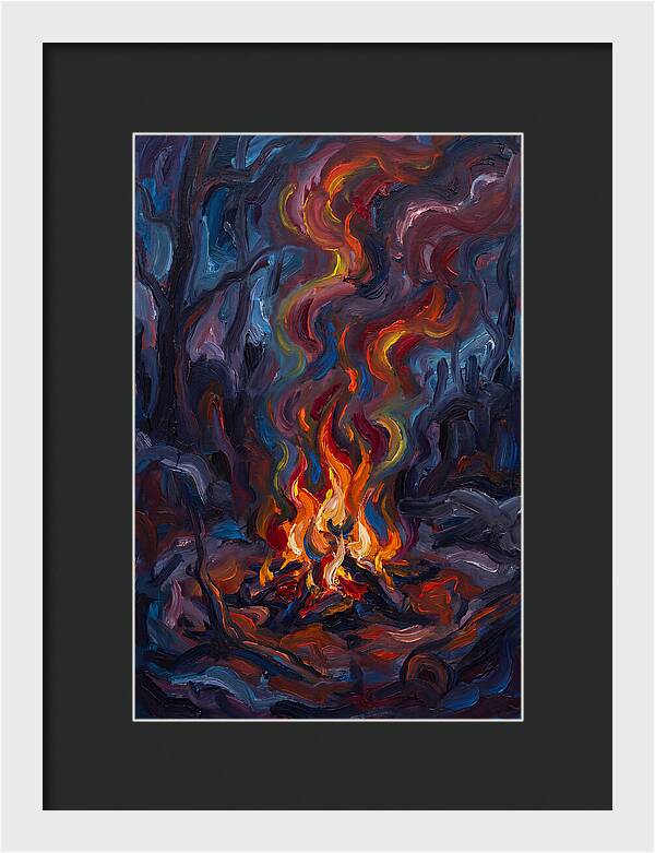 Campfire Dance Of Colors