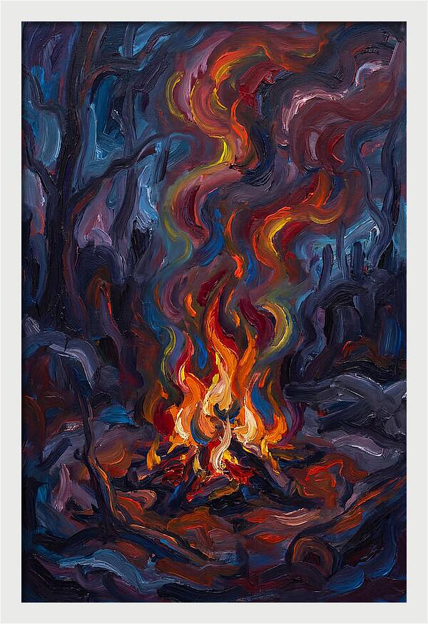 Campfire Dance Of Colors