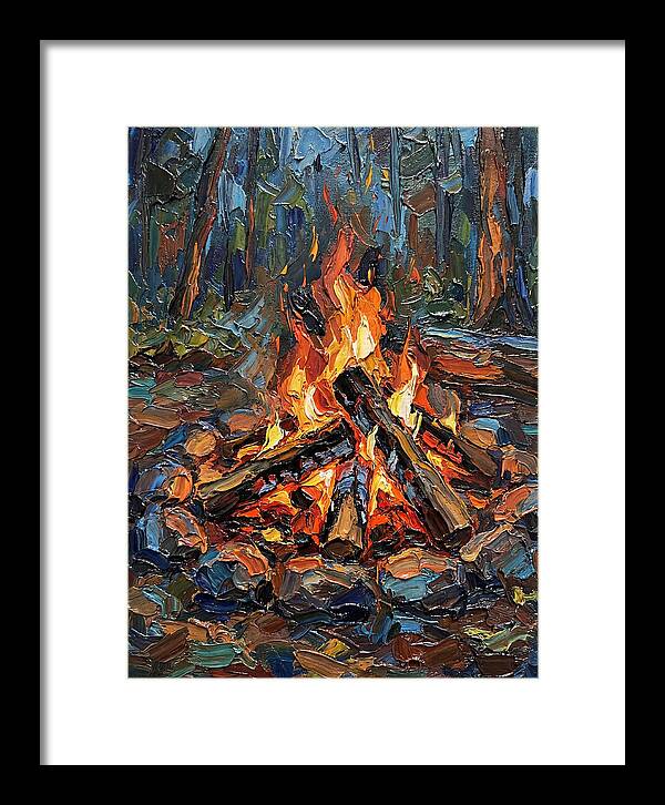 Campfire Glow In Nature
