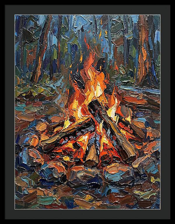 Campfire Glow In Nature