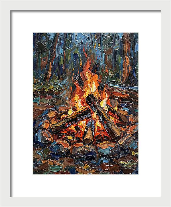 Campfire Glow In Nature