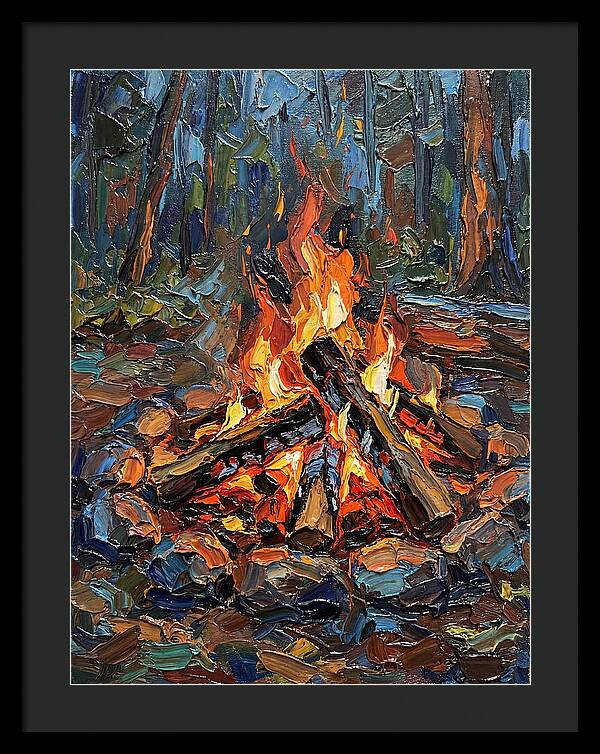 Campfire Glow In Nature