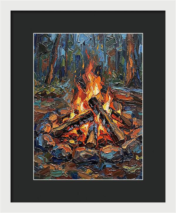 Campfire Glow In Nature