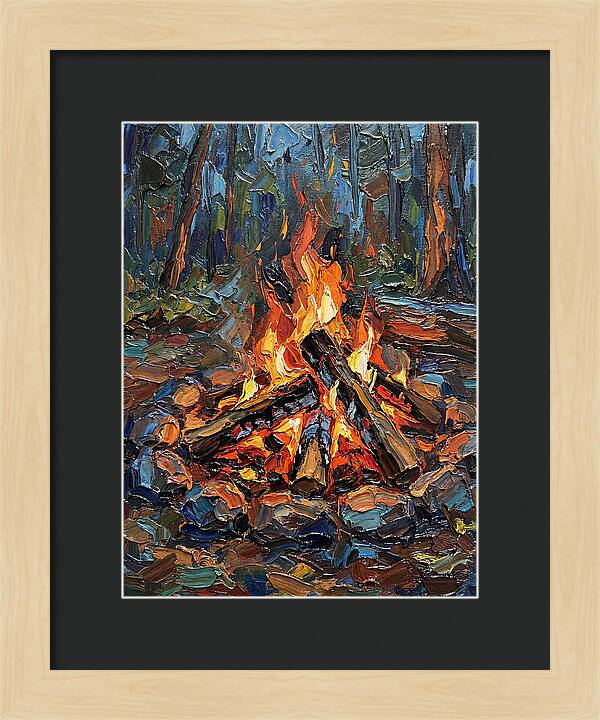 Campfire Glow In Nature