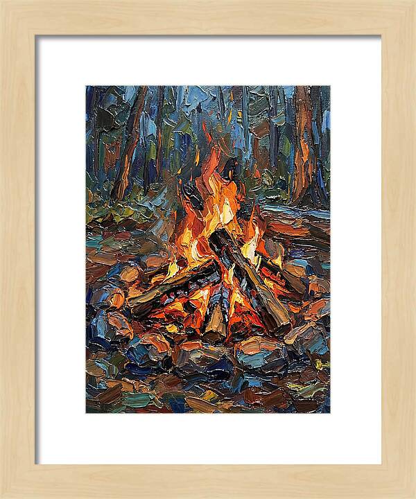 Campfire Glow In Nature