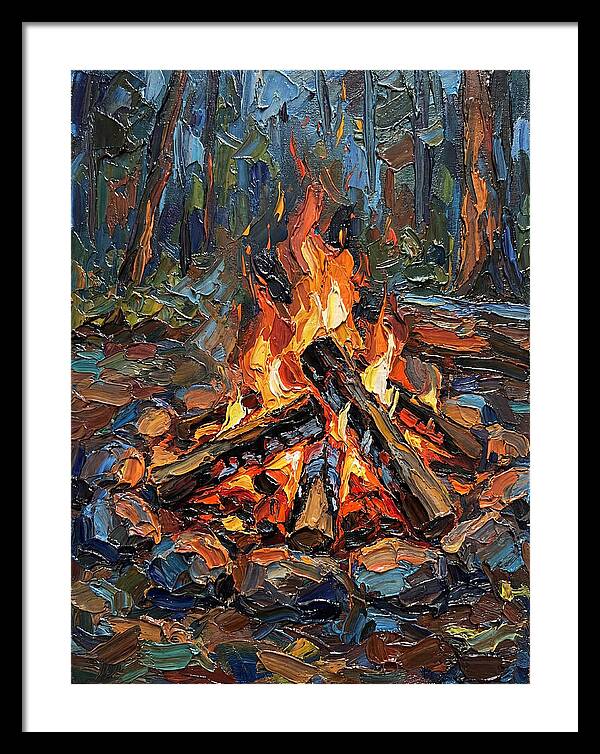 Campfire Glow In Nature