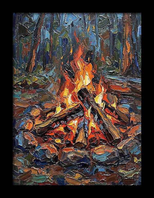 Campfire Glow In Nature