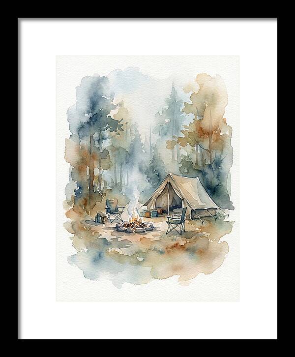 Camping Under Serene Pines
