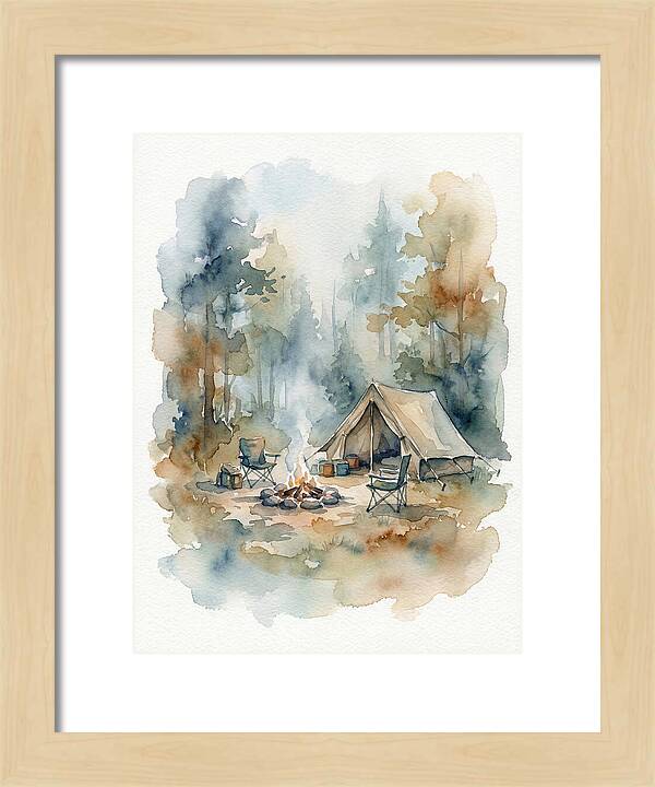 Camping Under Serene Pines