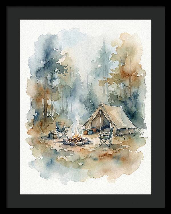 Camping Under Serene Pines