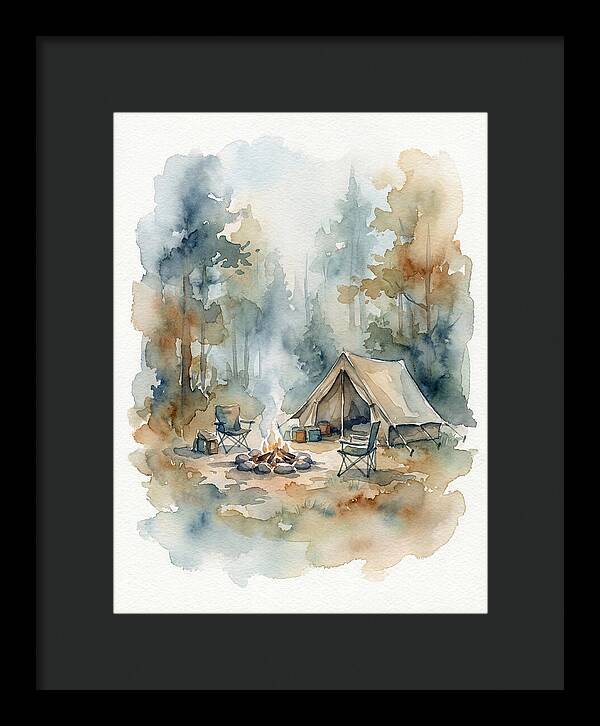 Camping Under Serene Pines