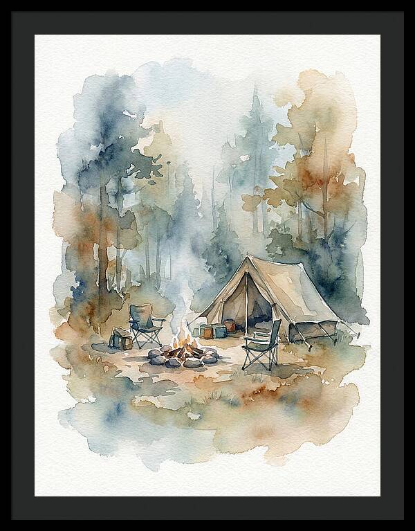 Camping Under Serene Pines