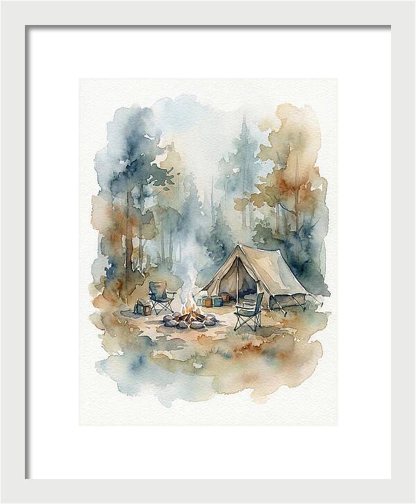 Camping Under Serene Pines