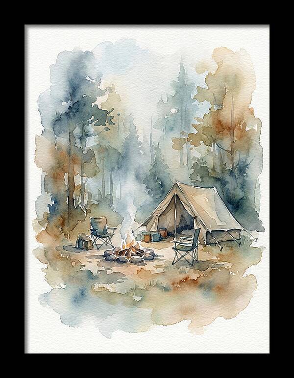 Camping Under Serene Pines