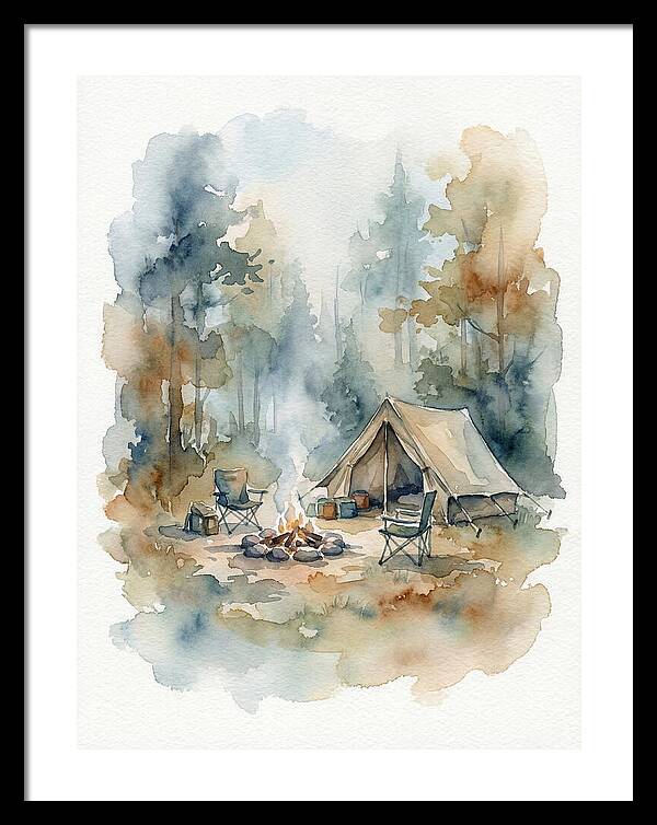 Camping Under Serene Pines