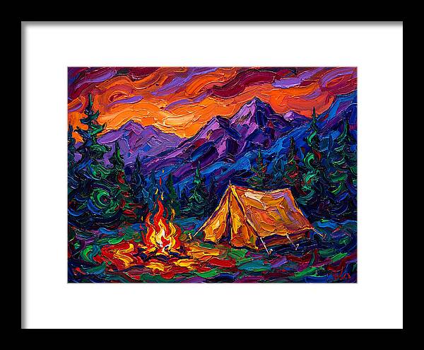 Camping Under Vibrant Skies