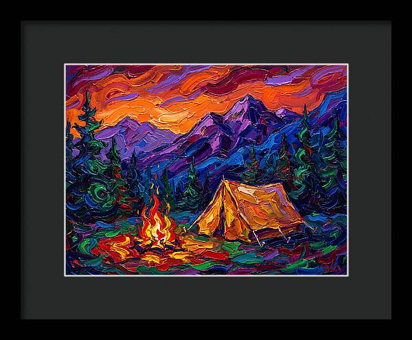 Camping Under Vibrant Skies