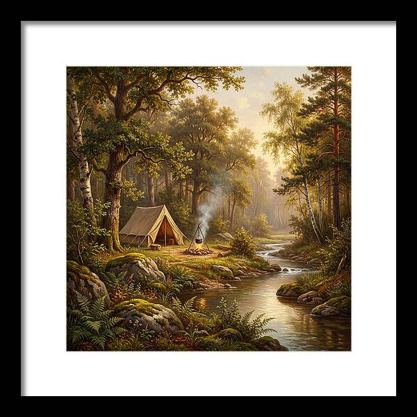 Campsite Serenity In Nature