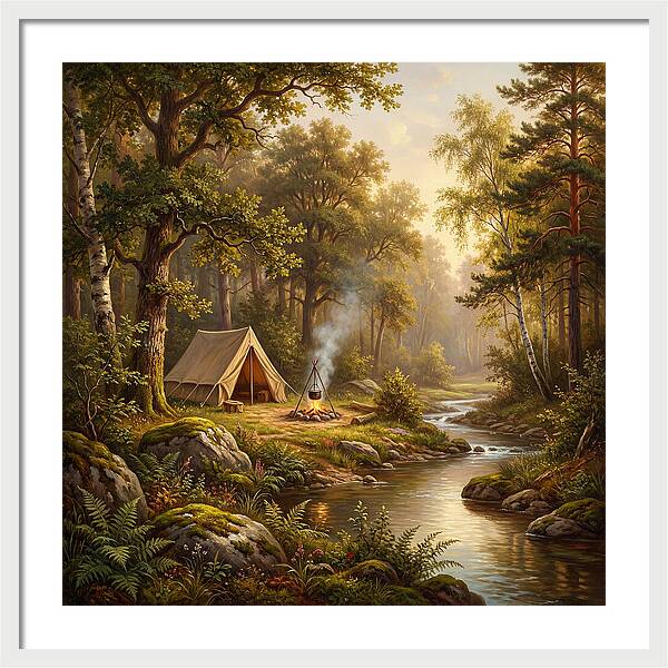 Campsite Serenity In Nature