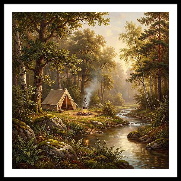Campsite Serenity In Nature