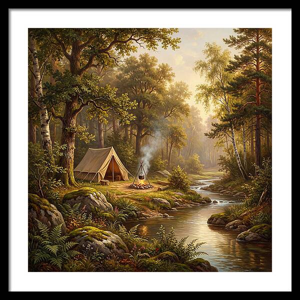 Campsite Serenity In Nature