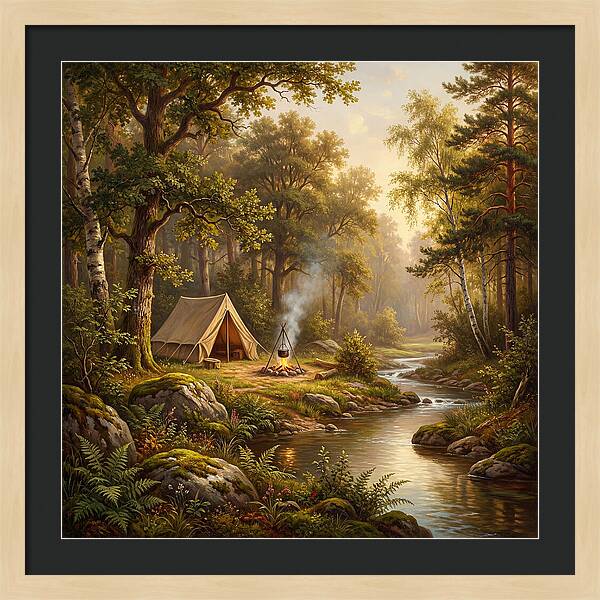 Campsite Serenity In Nature