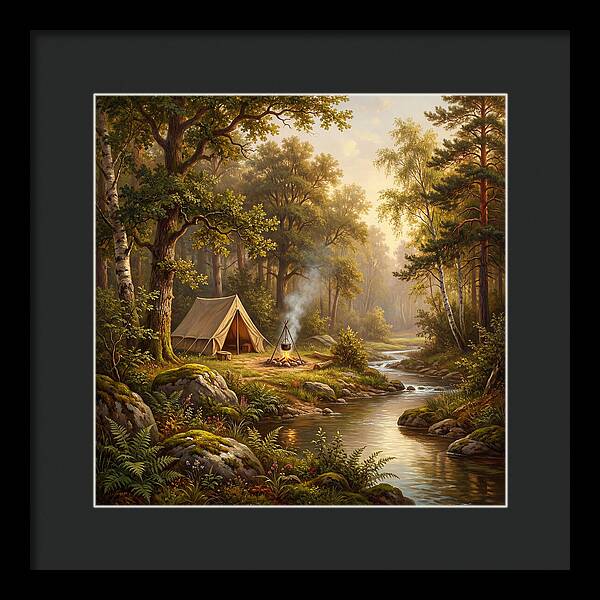 Campsite Serenity In Nature