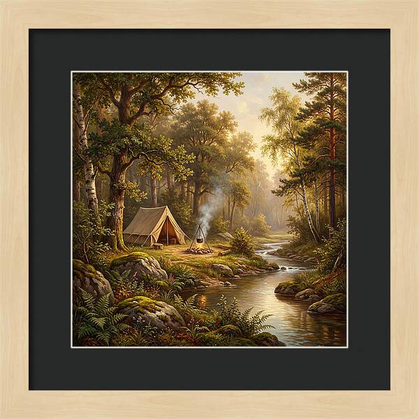 Campsite Serenity In Nature