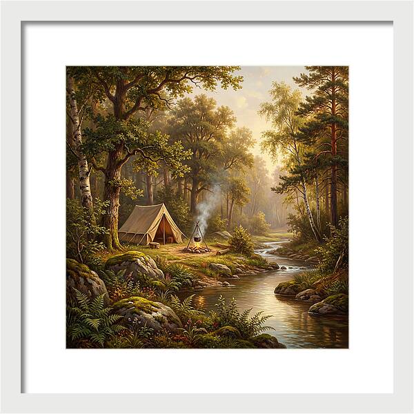 Campsite Serenity In Nature