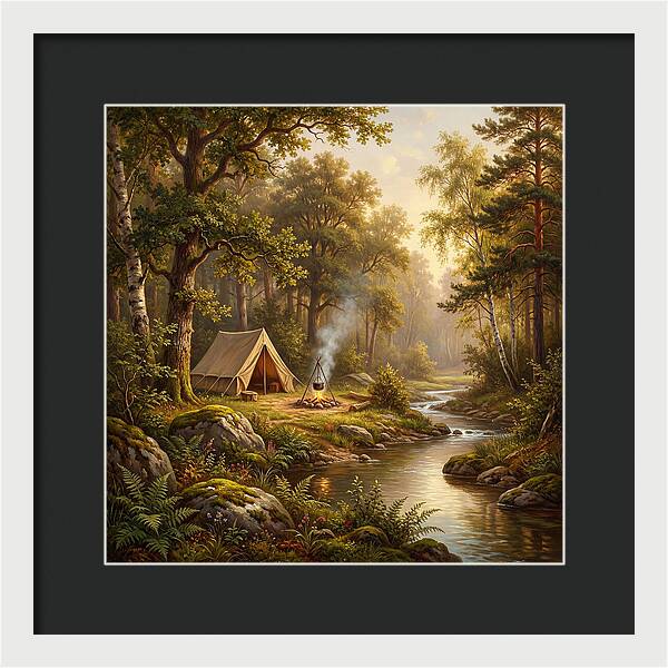 Campsite Serenity In Nature