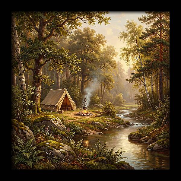 Campsite Serenity In Nature
