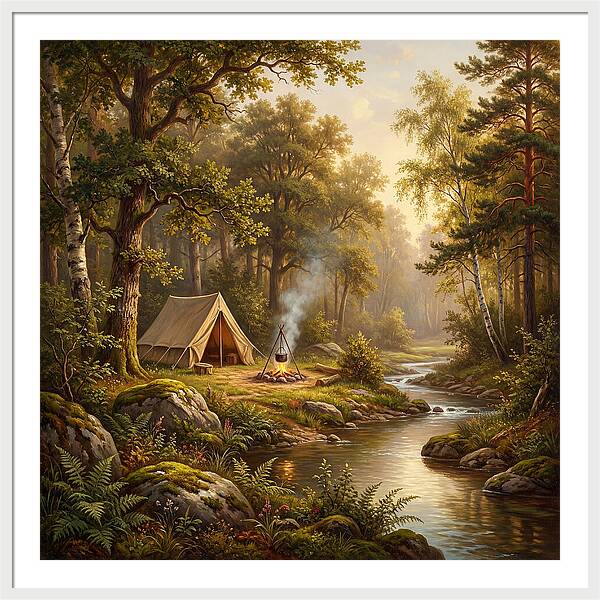 Campsite Serenity In Nature