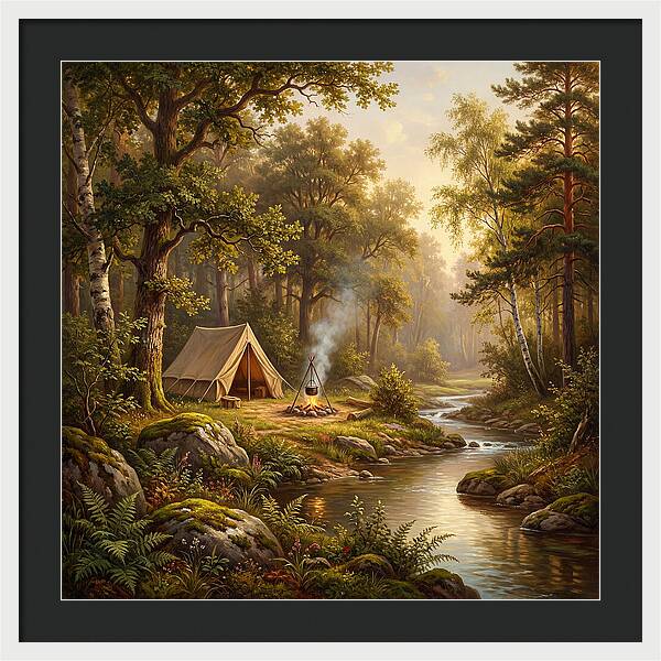 Campsite Serenity In Nature