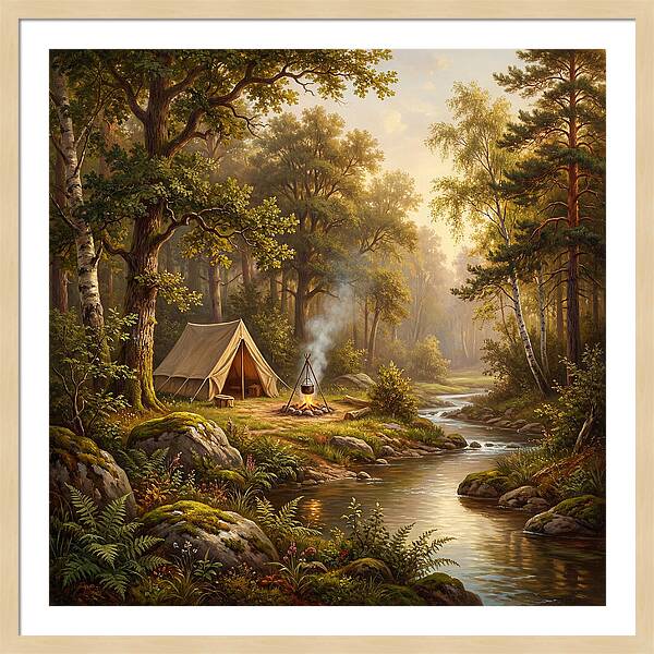 Campsite Serenity In Nature