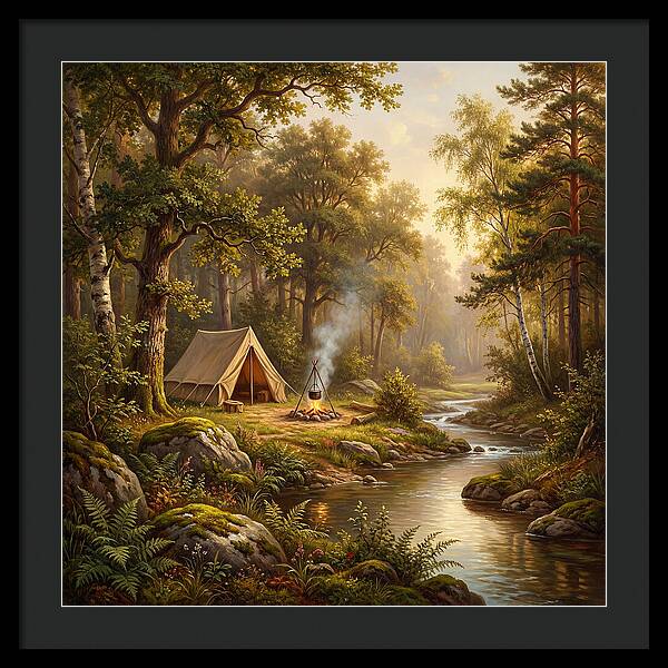 Campsite Serenity In Nature