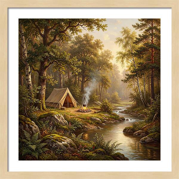 Campsite Serenity In Nature