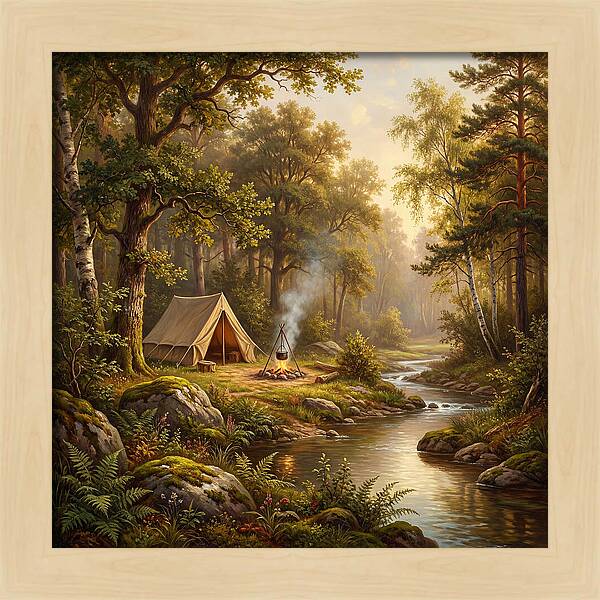 Campsite Serenity In Nature