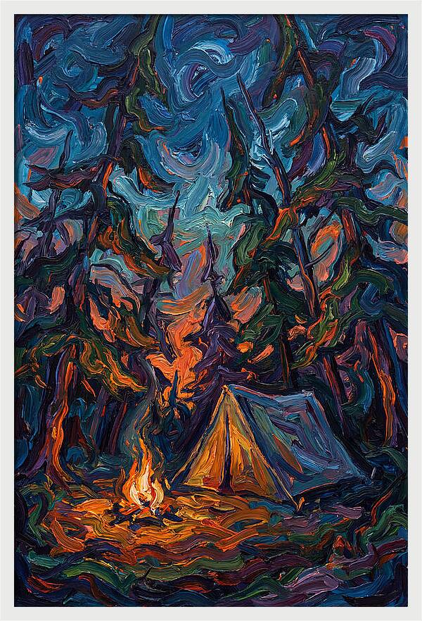 Campsite Under Starry Skies