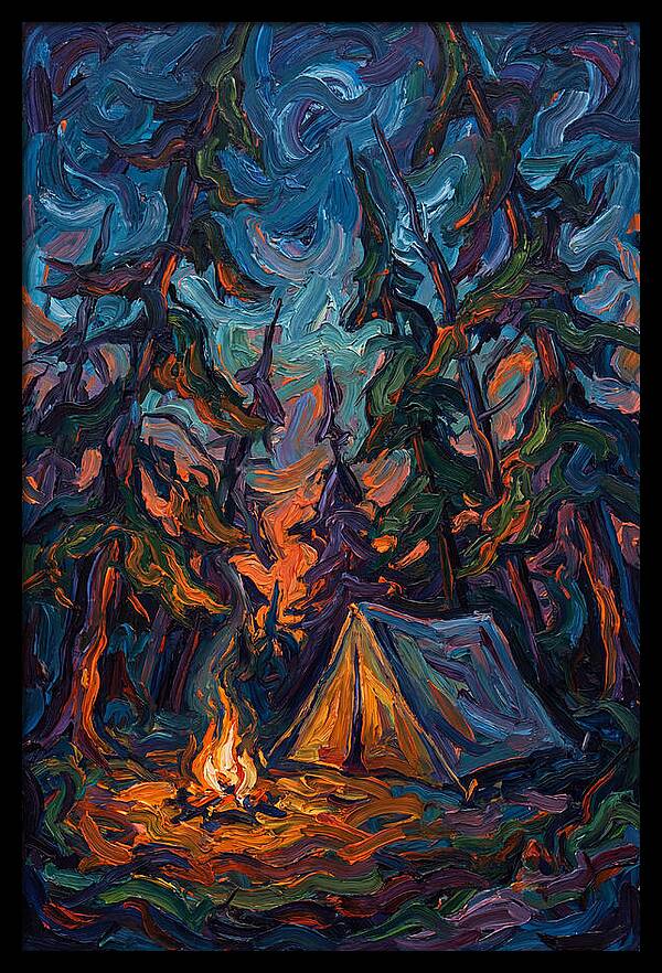 Campsite Under Starry Skies