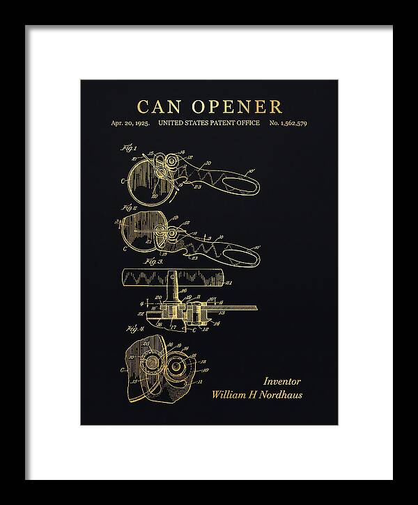Can Opener Gold Patent Us1562579a