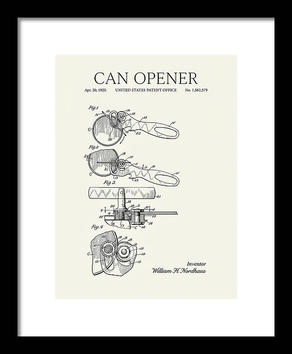 Can Opener Minimalist Patent Us1562579a