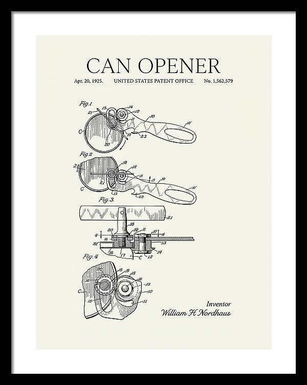 Can Opener Minimalist Patent Us1562579a