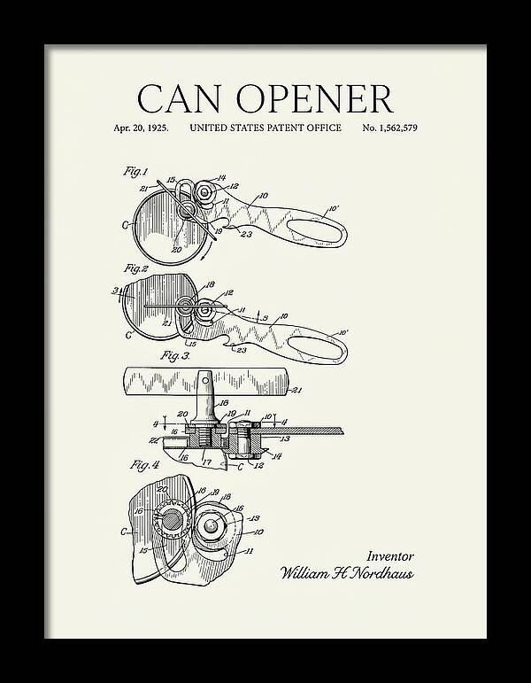 Can Opener Minimalist Patent Us1562579a