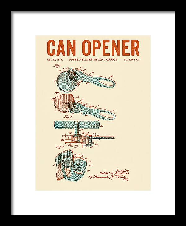 Can Opener Retro Patent Us1562579a